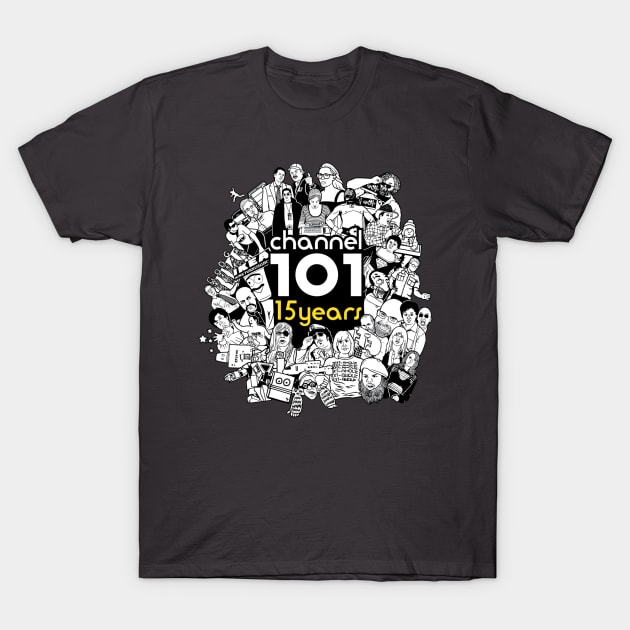 Historic Cluster - 15 Years T-Shirt by Channel101